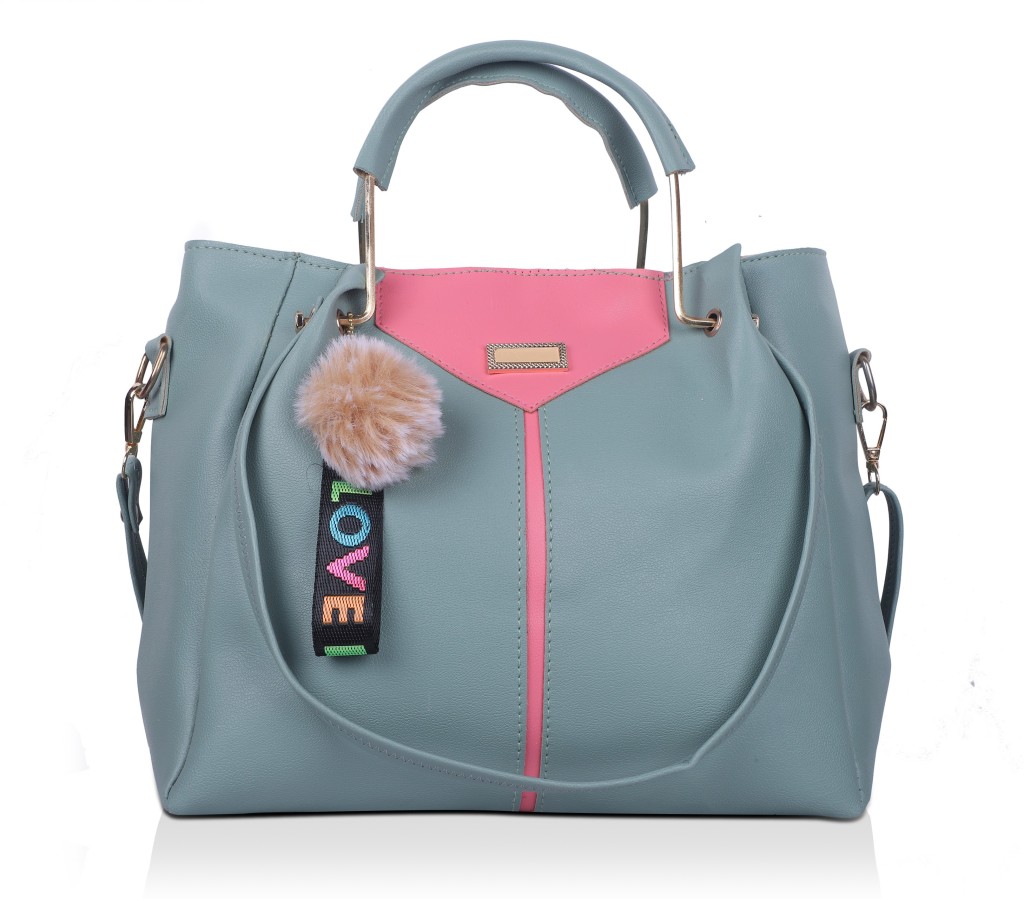 ShezelleWomen Green Hand-held Bag - Extra Spacious(Pack of: 5)