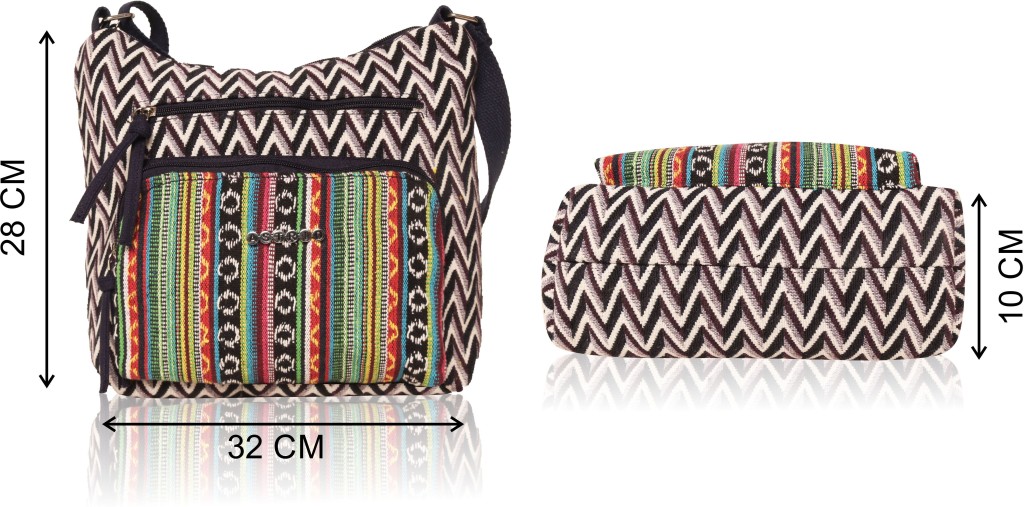 ASTRIDBlack Women Sling Bag - Extra Spacious