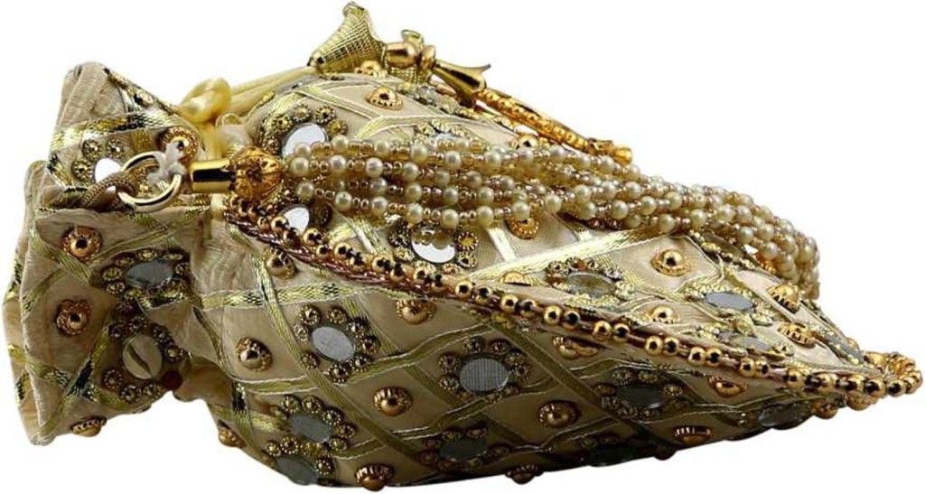 lookingfabWomen Gold Potli