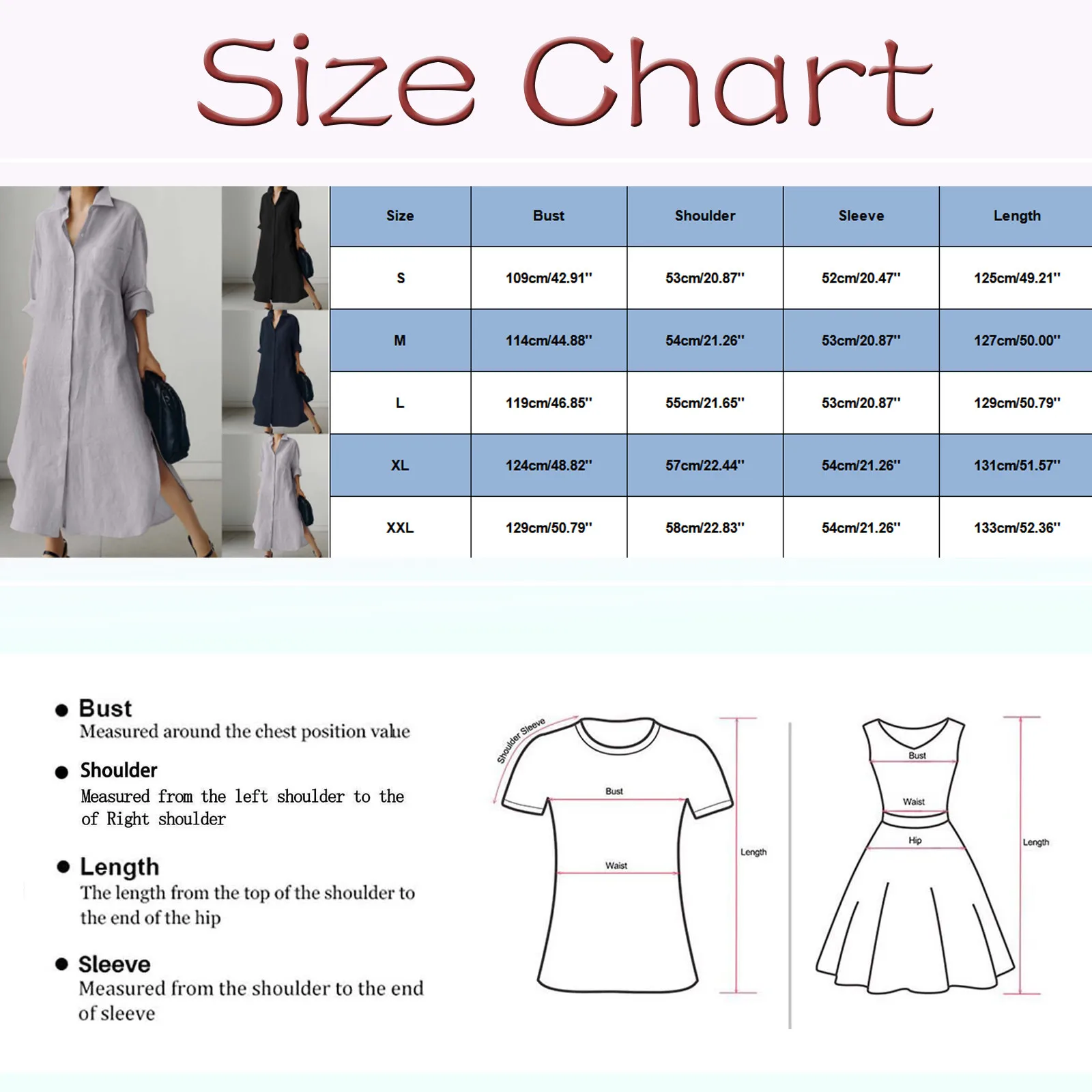 Oversized Shirts Dress Women Lapel Baggy Single Breasted Cotton Linen Dress Side Slit Long Sleeve Cardigan Curved Hem Long Dress