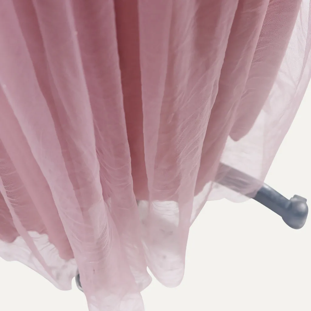 Women Sling Wedding Elegant Shoulder Gauzy pink lace up bridesmaid dresses new spring summer 2023 short Middle long style party