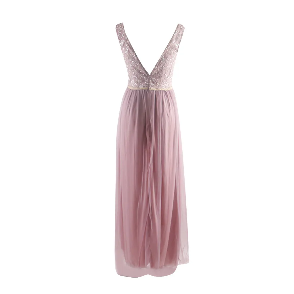 Women Sling Wedding Elegant Shoulder Gauzy pink lace up bridesmaid dresses new spring summer 2023 short Middle long style party