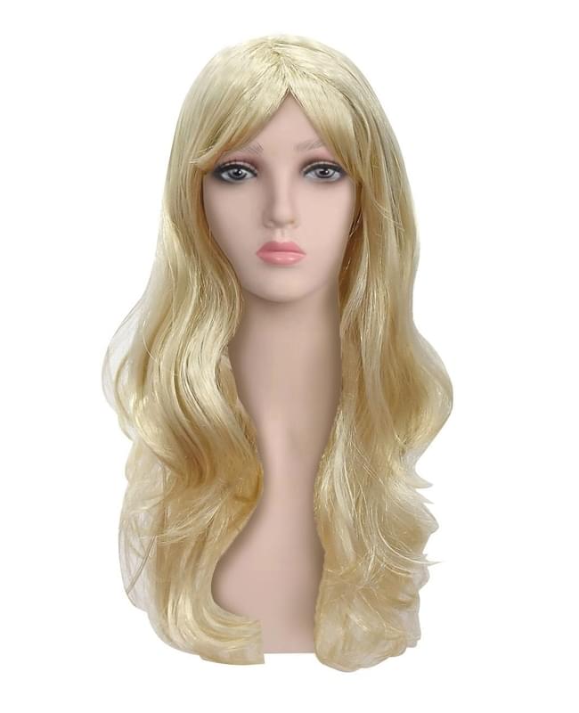 Kids Barbie Movie Long Light Blonde Cosplay Wig