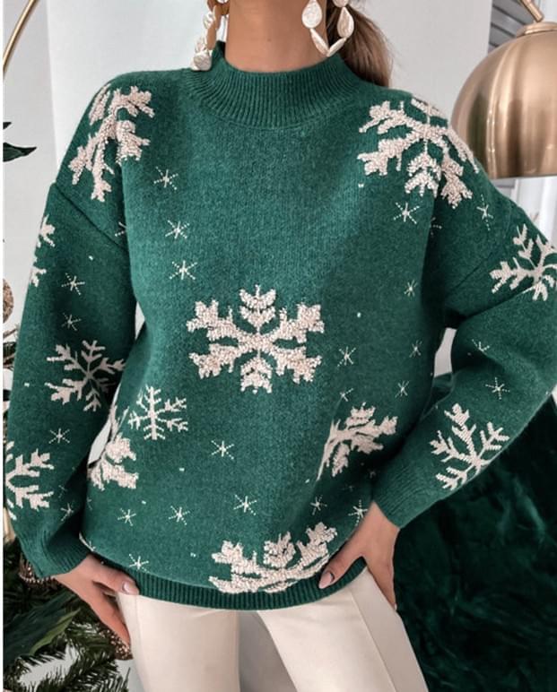Ladies Vintage Snowflake Christmas Sweaters