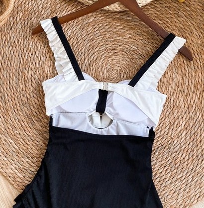 Womens Kawaii One Piece Bathing Suit With Bow