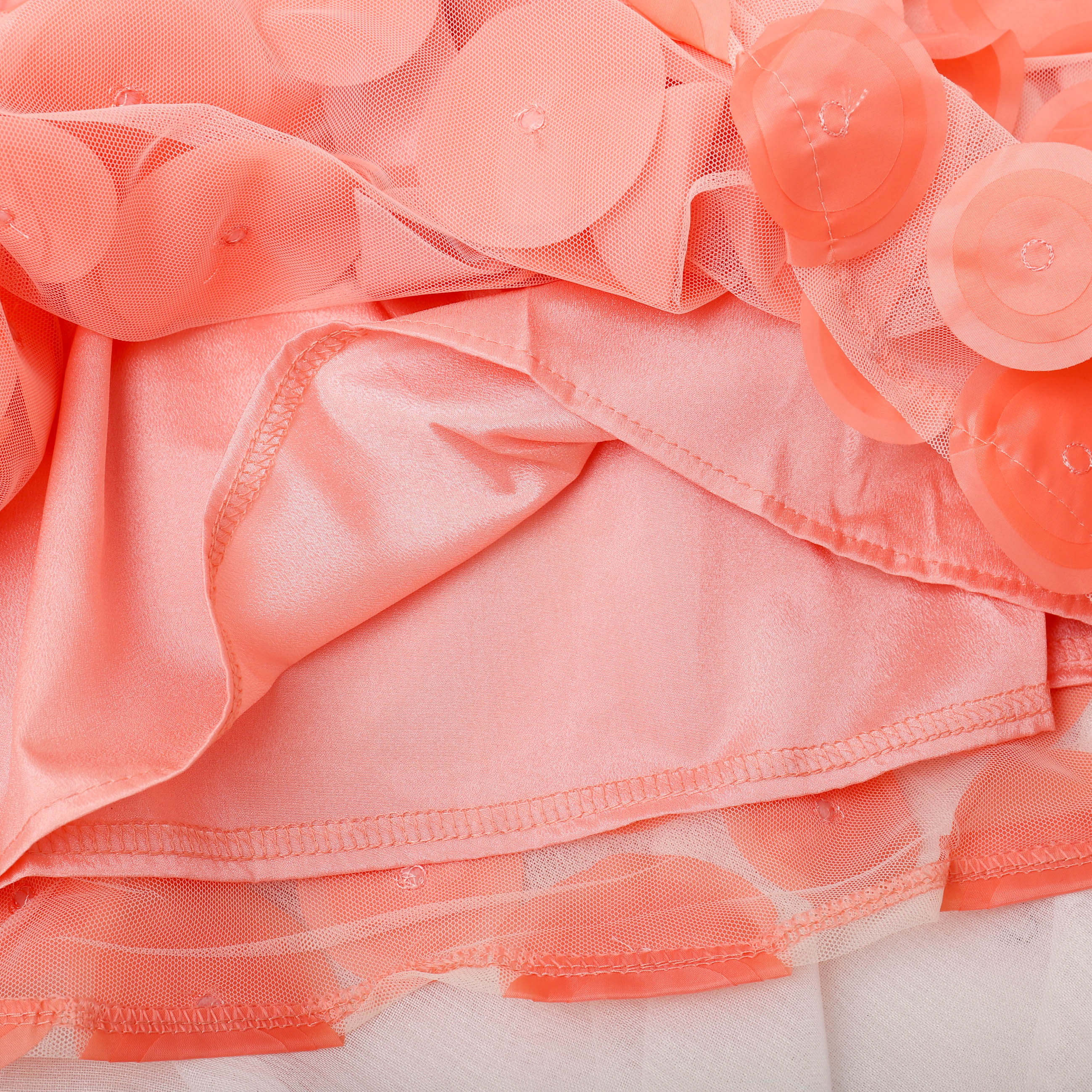 2023 Women Summer Slash Neck Puff Sleeve 3D Petals Flower Mesh Gauze Dress Lady Bandage Strap Elastic Ruffles Chiffon Chic Dress