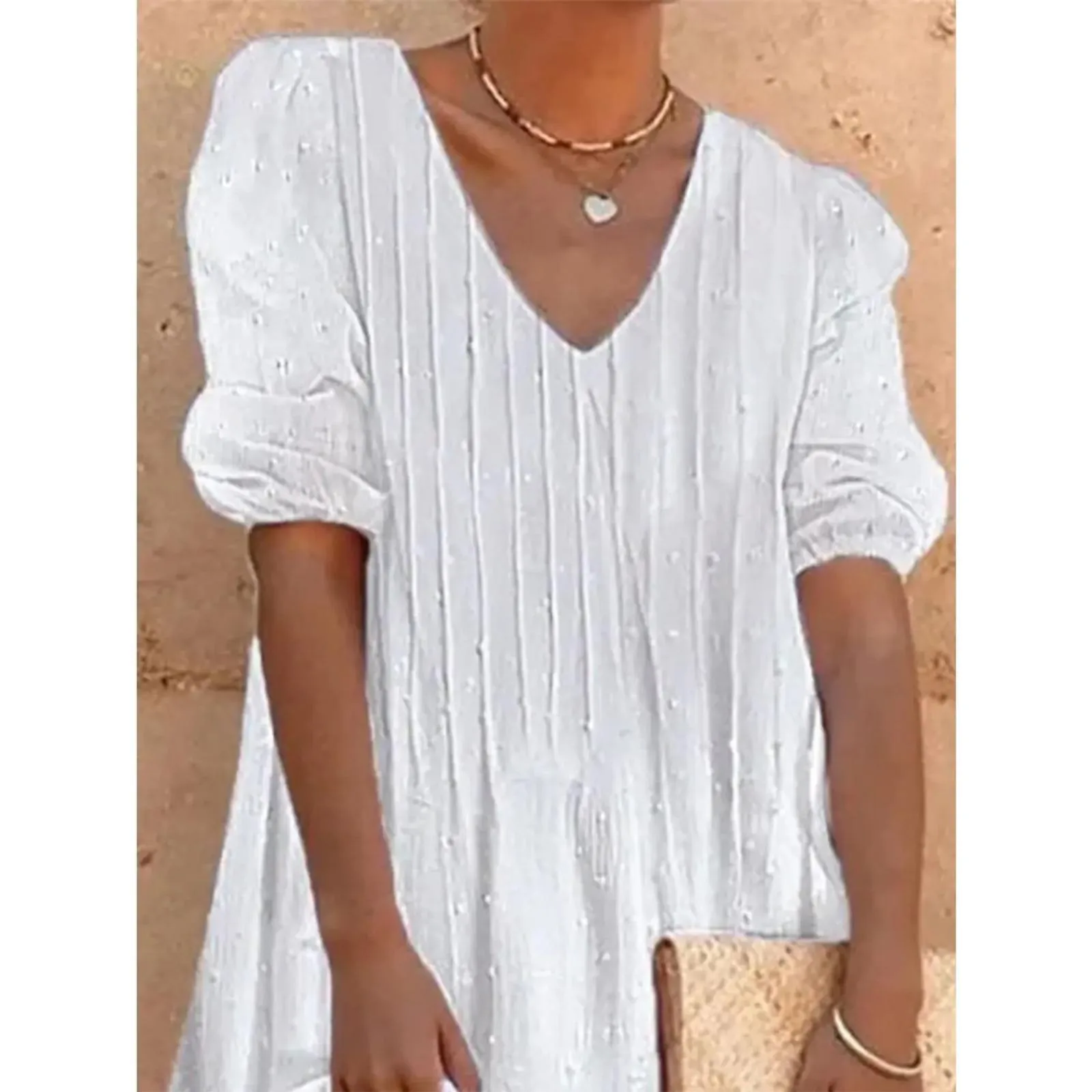 Elegant Chic Dress Women’S Lace Summer Casual White Dress Spring Lace Polka Dot Short Sleeve Dress Cotton Dress платье женское