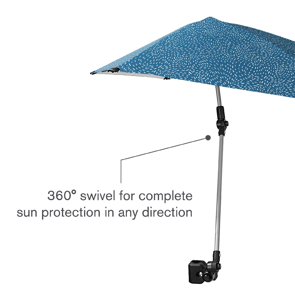 SPF 50+ Adjustable Umbrella with Universal Clamp Harborfreight