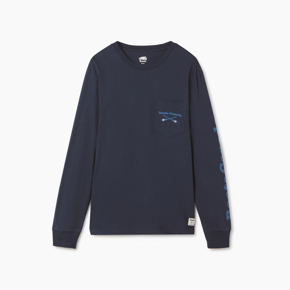 Roots Mens Canoe Club Long Sleeve T-shirt