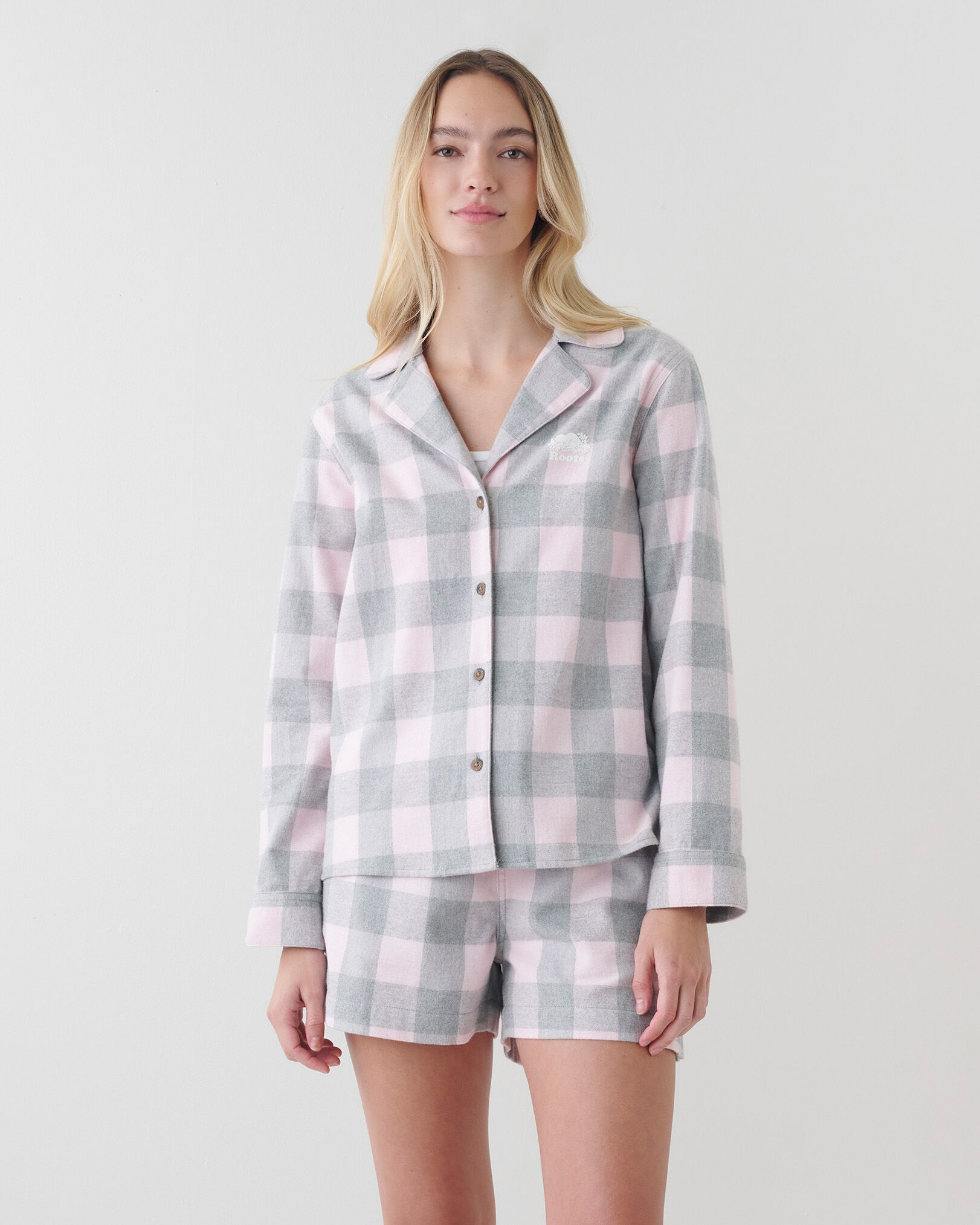 Park Plaid Pajama Short Set