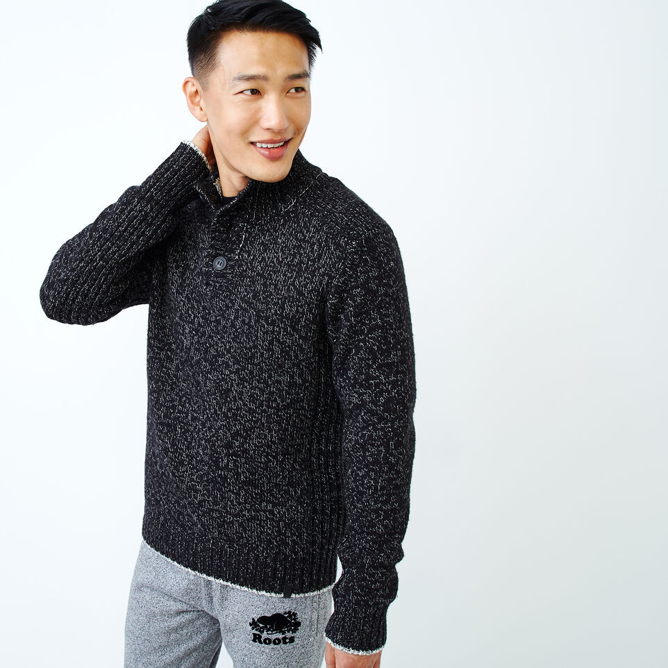 Roots Snowy Fox Mock Neck Sweater
