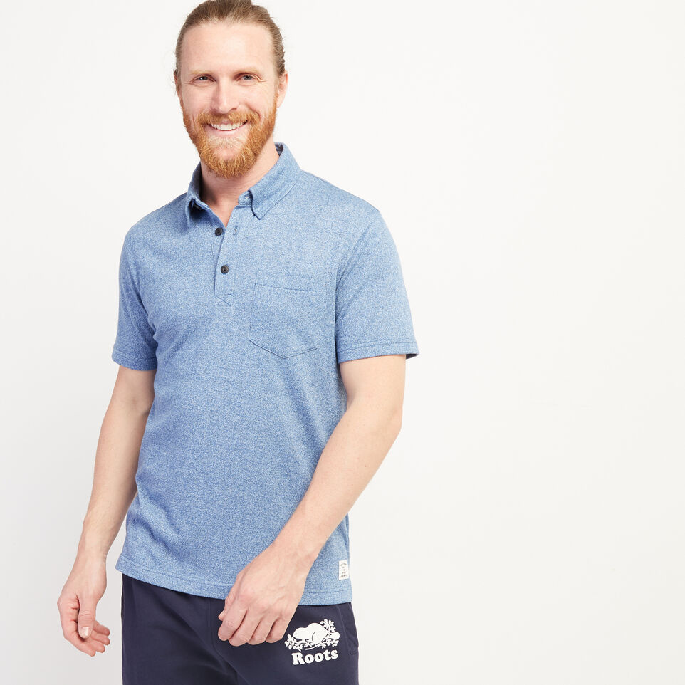 Roots Jersey Peppered Polo