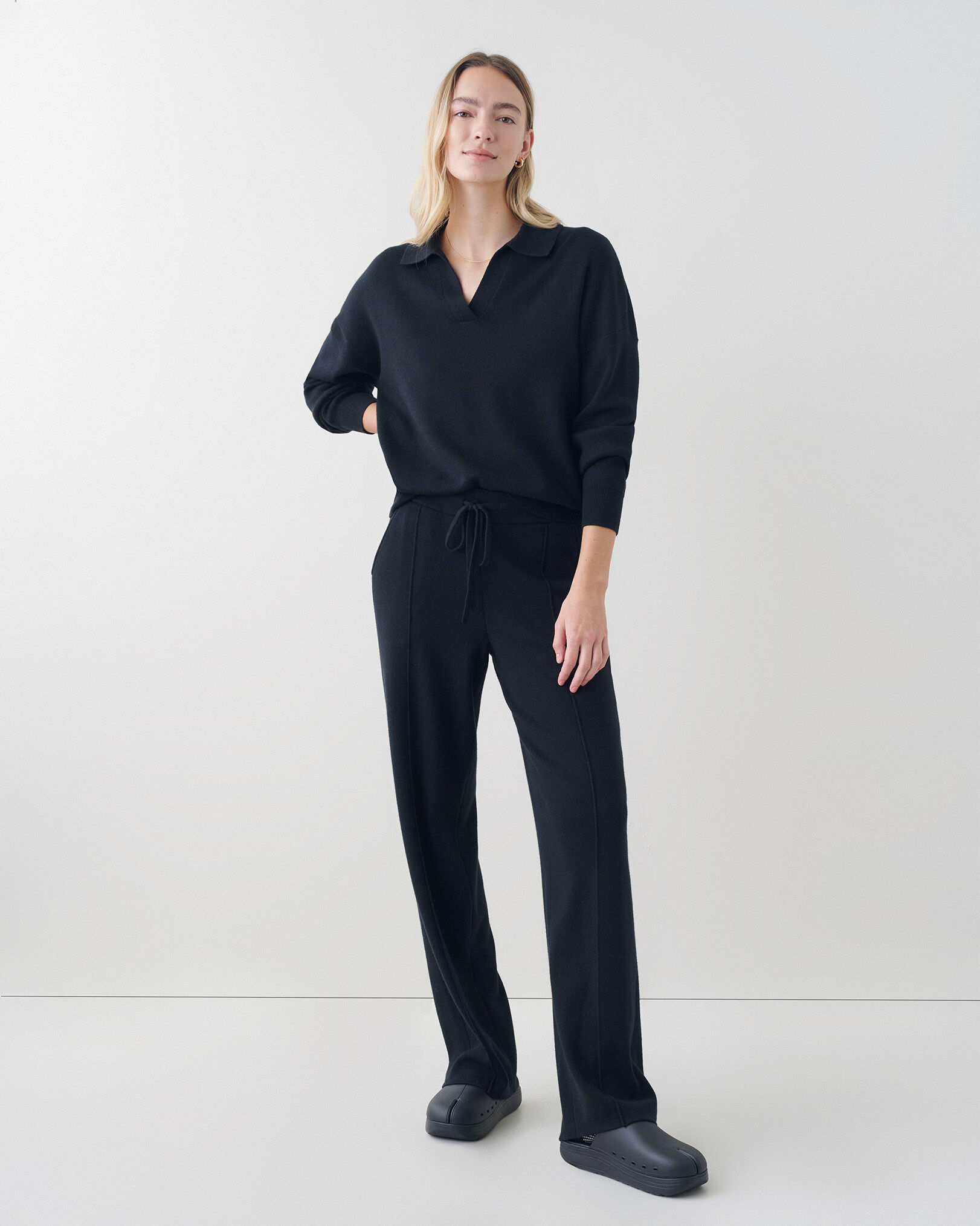 Luxe Lounge Polo Sweater