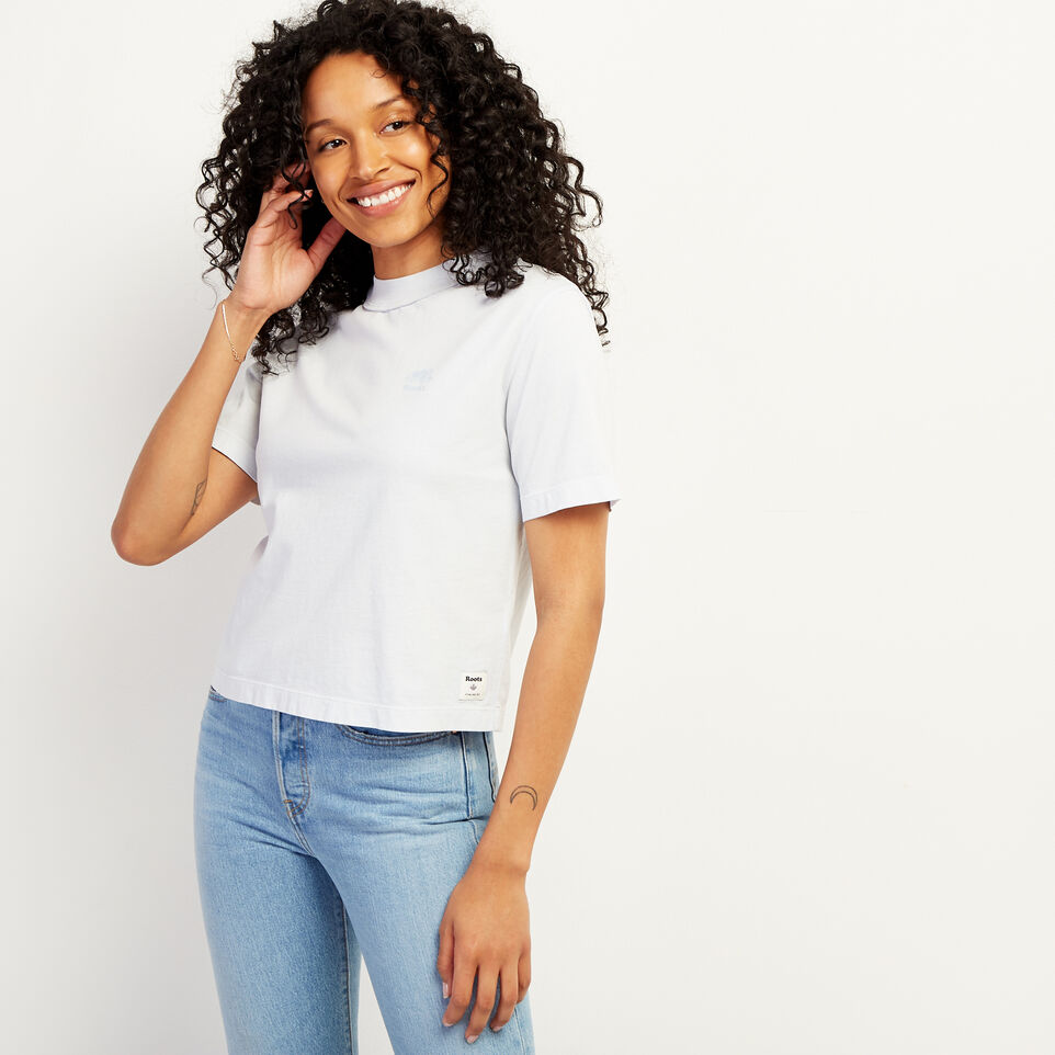 Roots Womens Raw Edge Neckline T-shirt