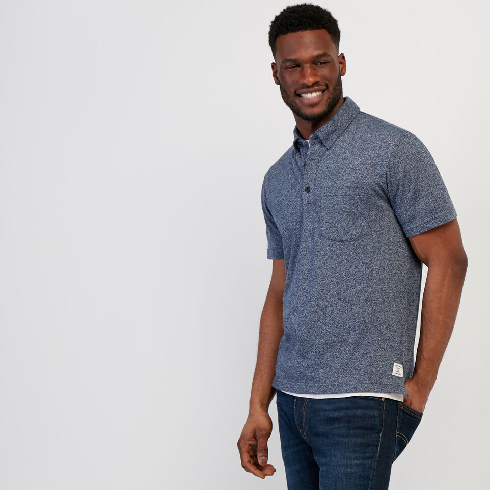 Roots Jersey Peppered Polo