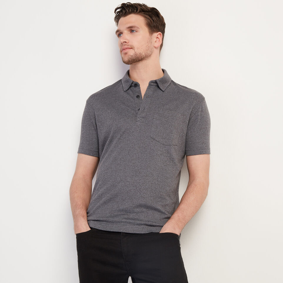 Roots Jersey Peppered Polo