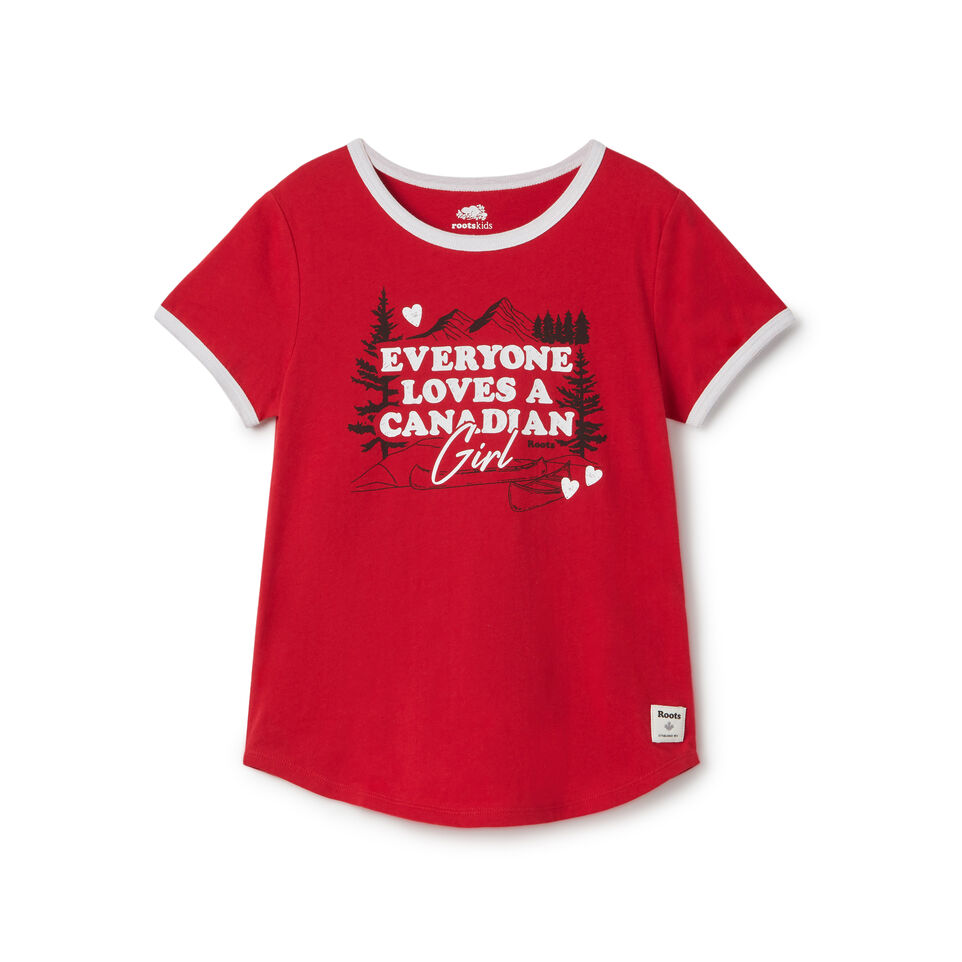 Roots Girls Canadian Girl T-shirt