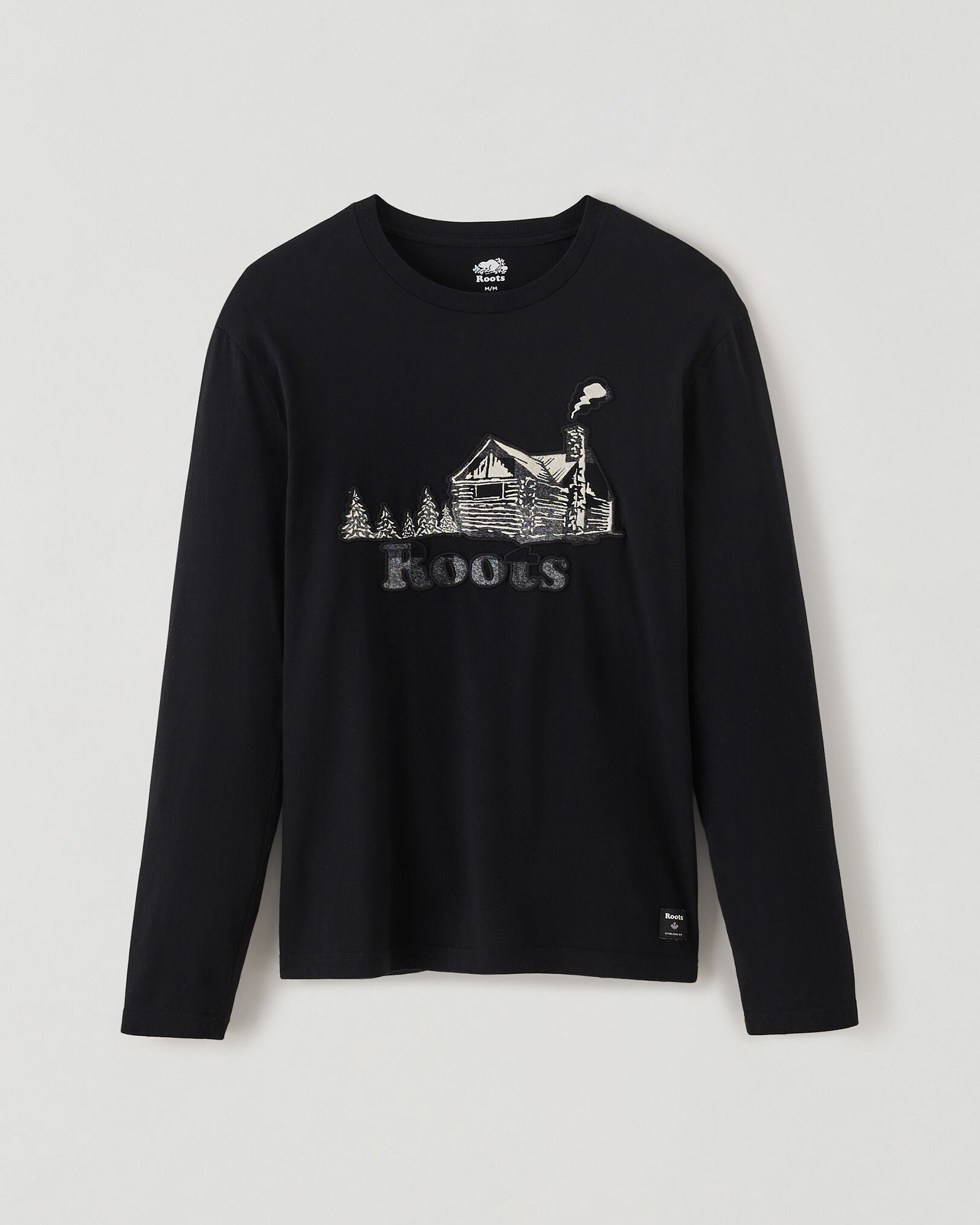 Mens Cabin Plaid Long Sleeve T-Shirt