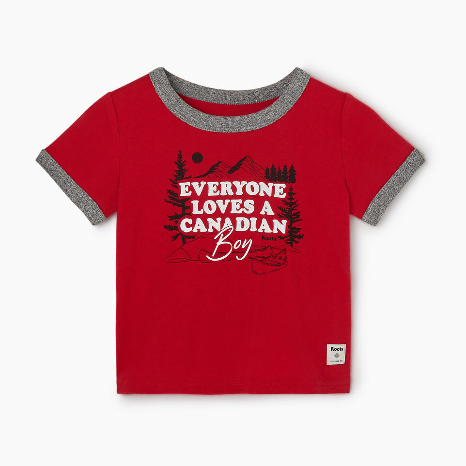 Roots Baby Canadian Boy Ringer T-shirt