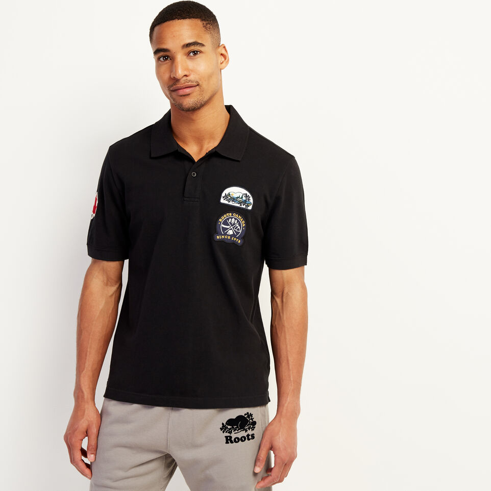 Roots Camp Patch Pique Polo