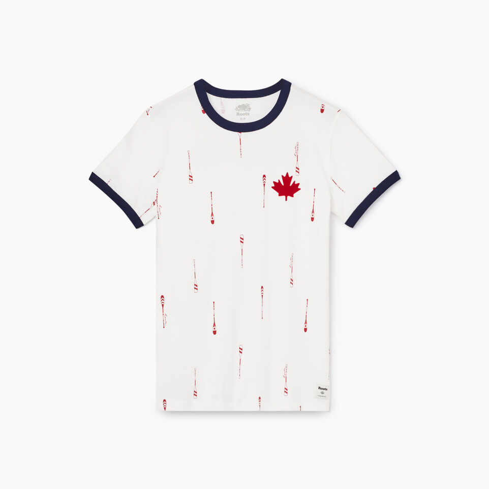 Roots Womens Canada Paddles Ringer T-shirt