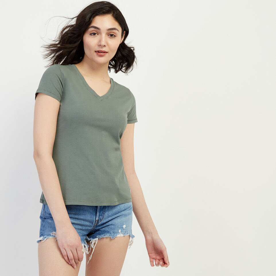 Roots Essential Slim V-neck T-shirt