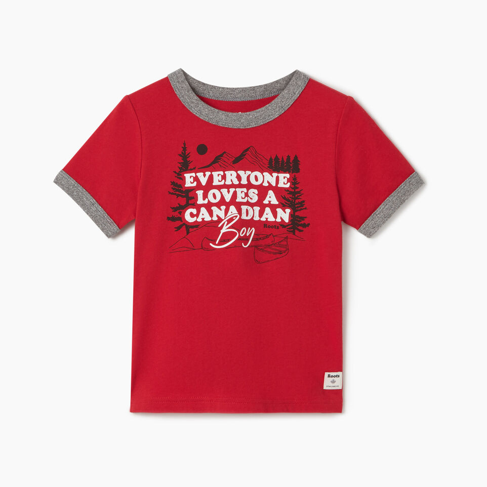 Roots Toddler Canadian Boy Ringer T-shirt