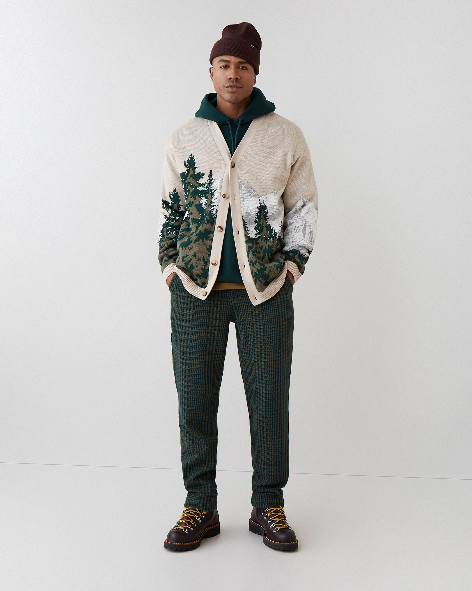 Landscape Intarsia Cardigan