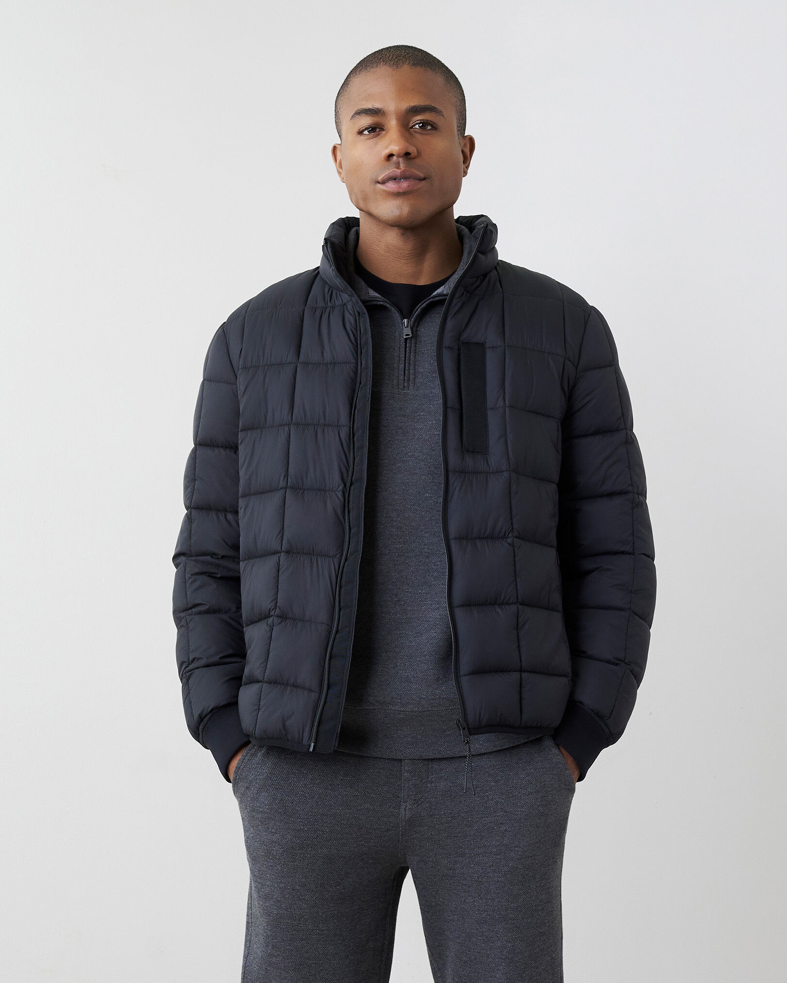 Quilted Hybrid Jacket
