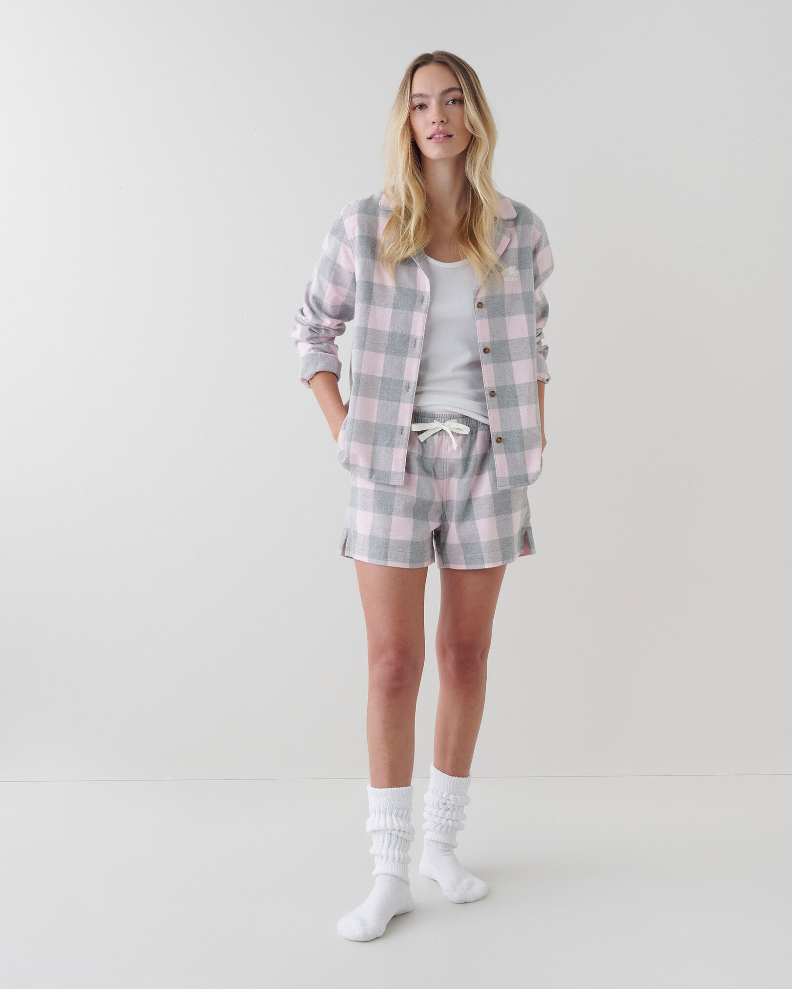 Park Plaid Pajama Short Set