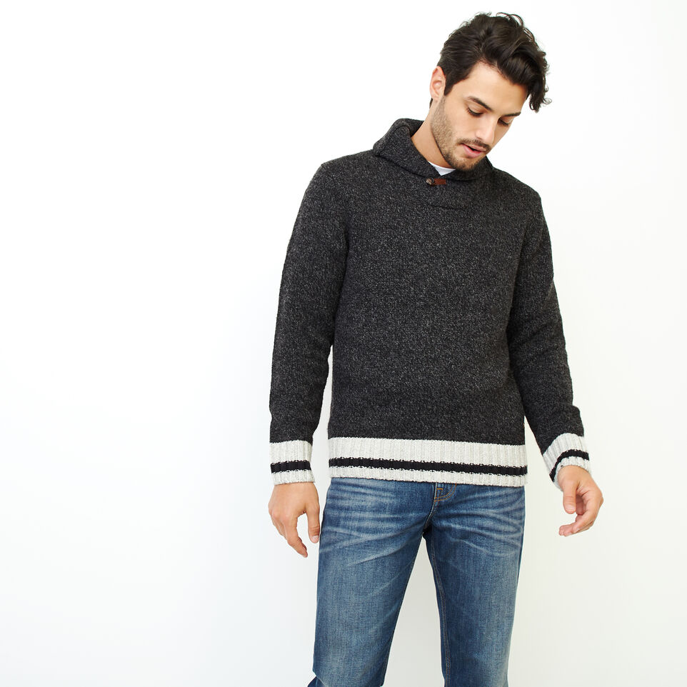 Roots Cabin Shawl Pullover Sweater
