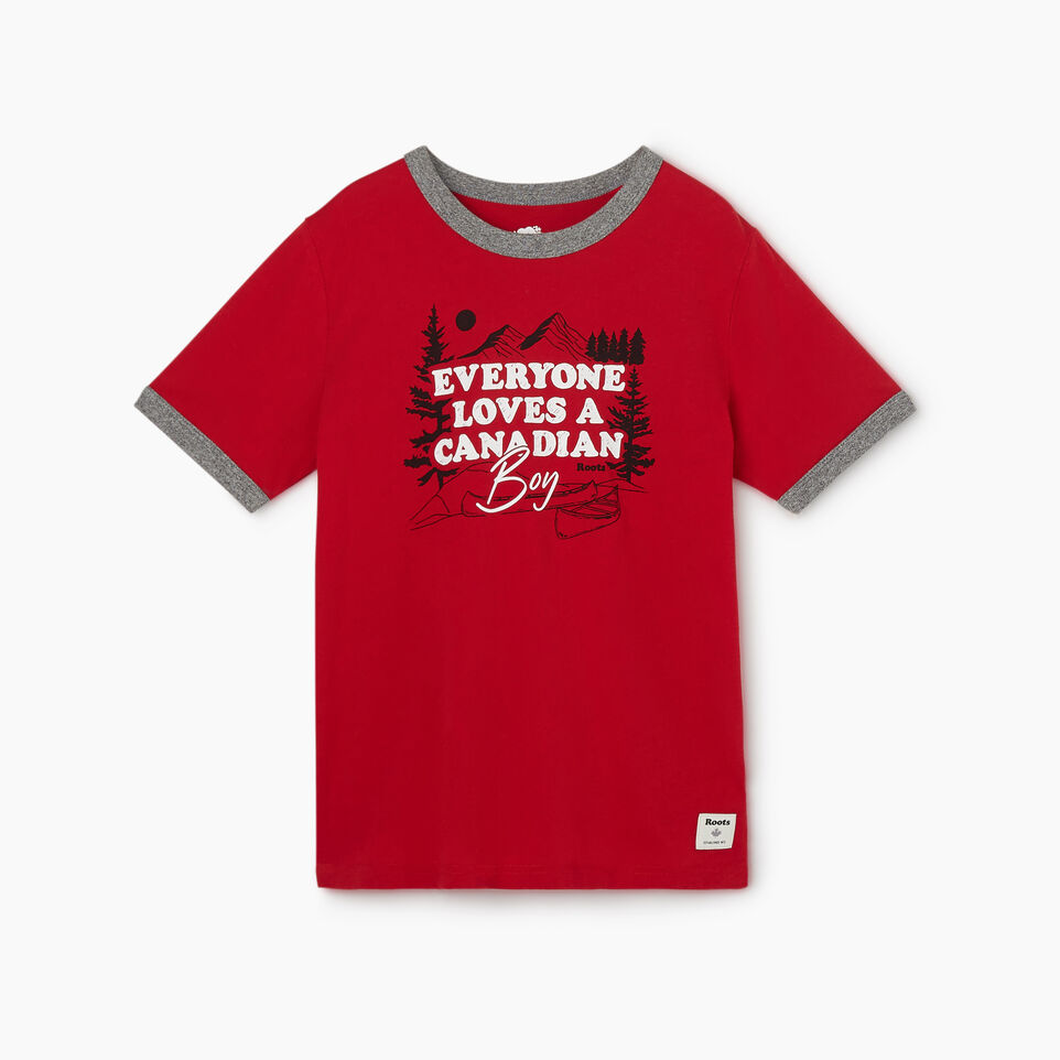 Roots Boys Canadian Boy Ringer T-shirt