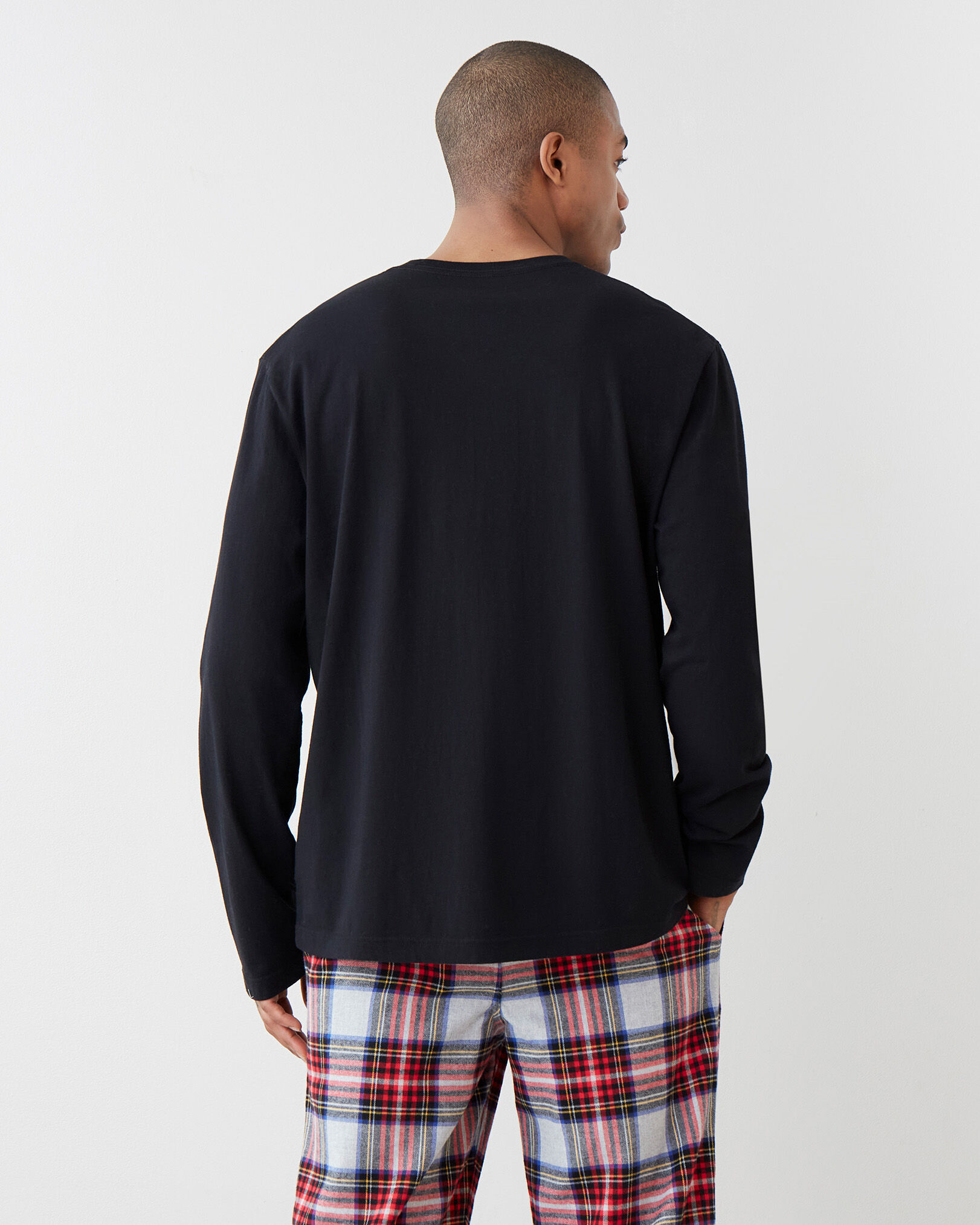 Mens Cooper Plaid Long Sleeve T-Shirt