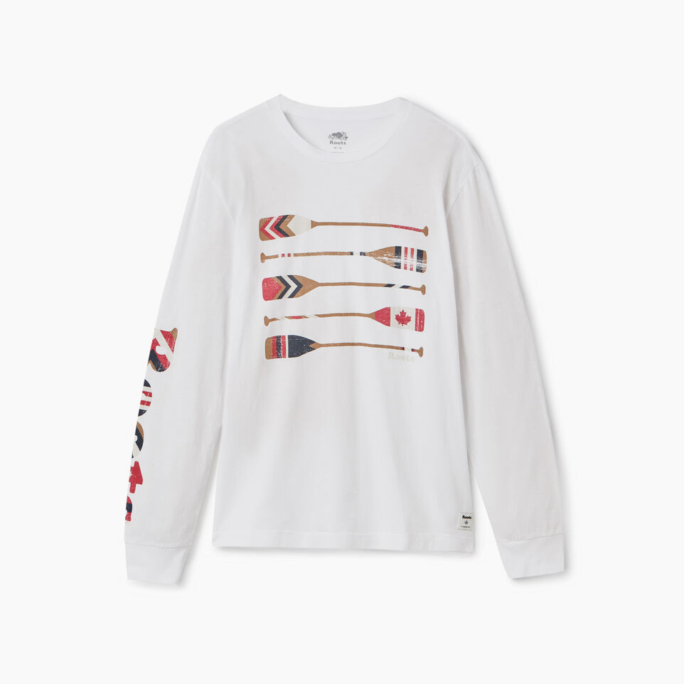Roots Mens Roots Rowing Club Long sleeve T-shirt