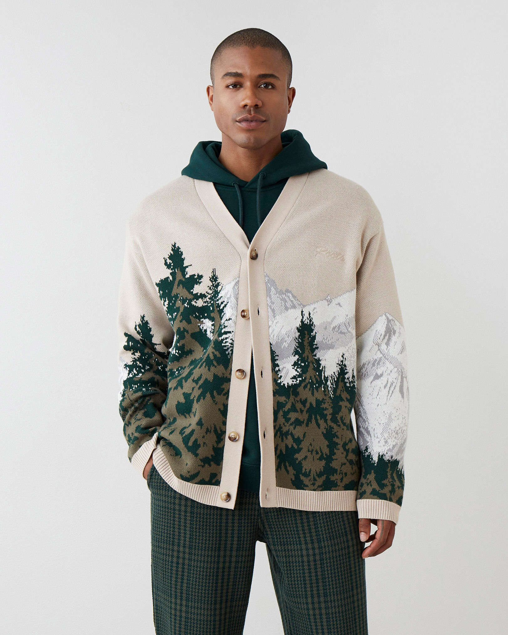 Landscape Intarsia Cardigan