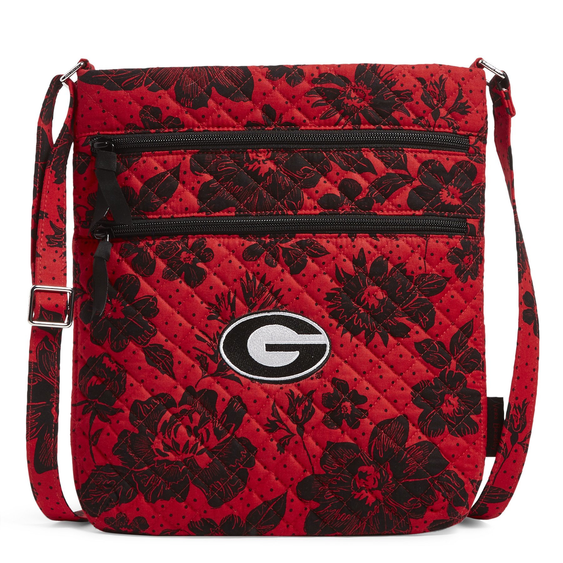 Collegiate Triple Zip Hipster Crossbody Bag