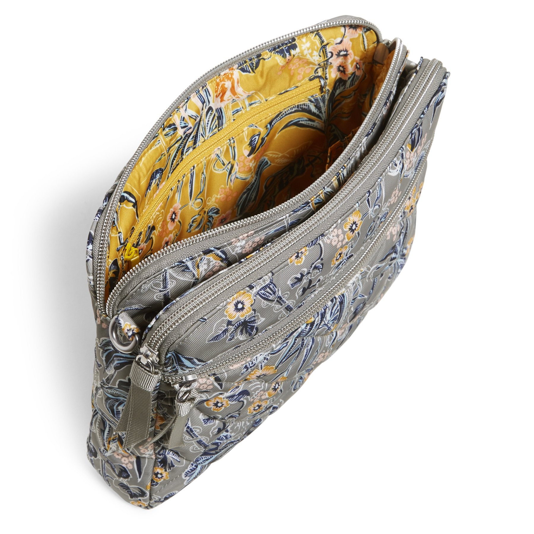 Triple Compartment Crossbody Bag