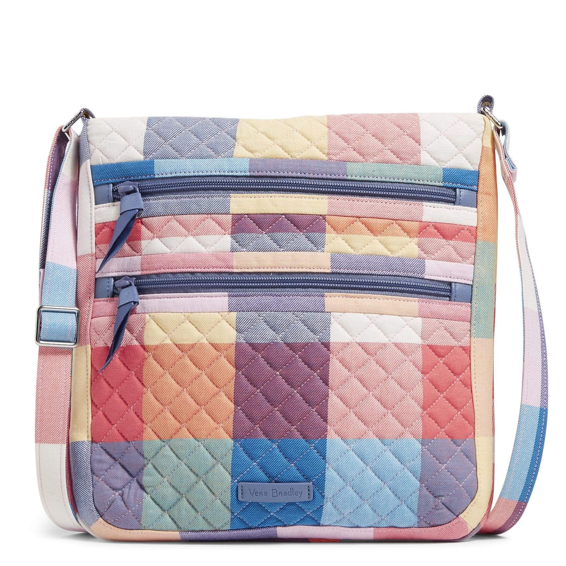 Triple Zip Hipster Crossbody Bag