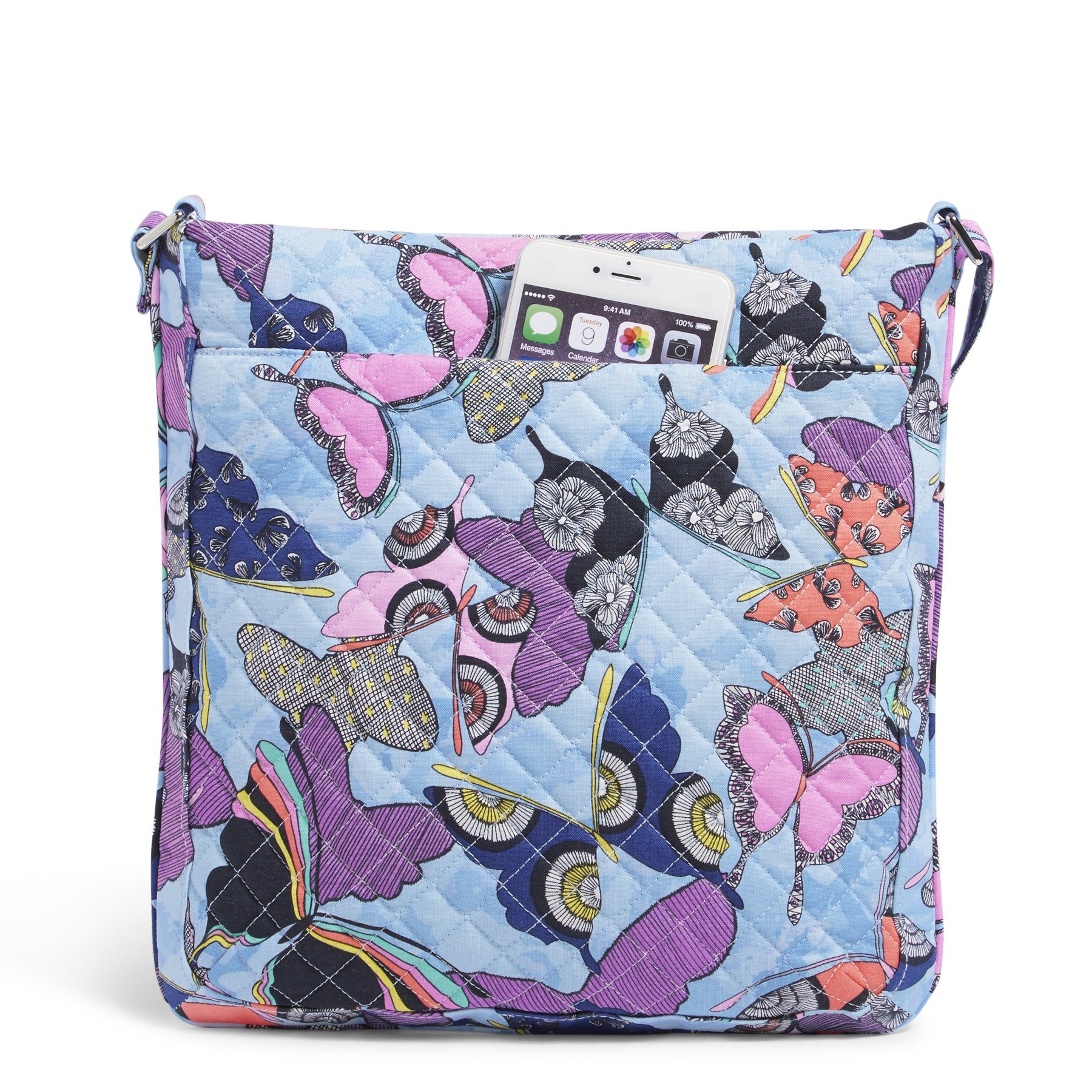 Triple Zip Hipster Crossbody Bag