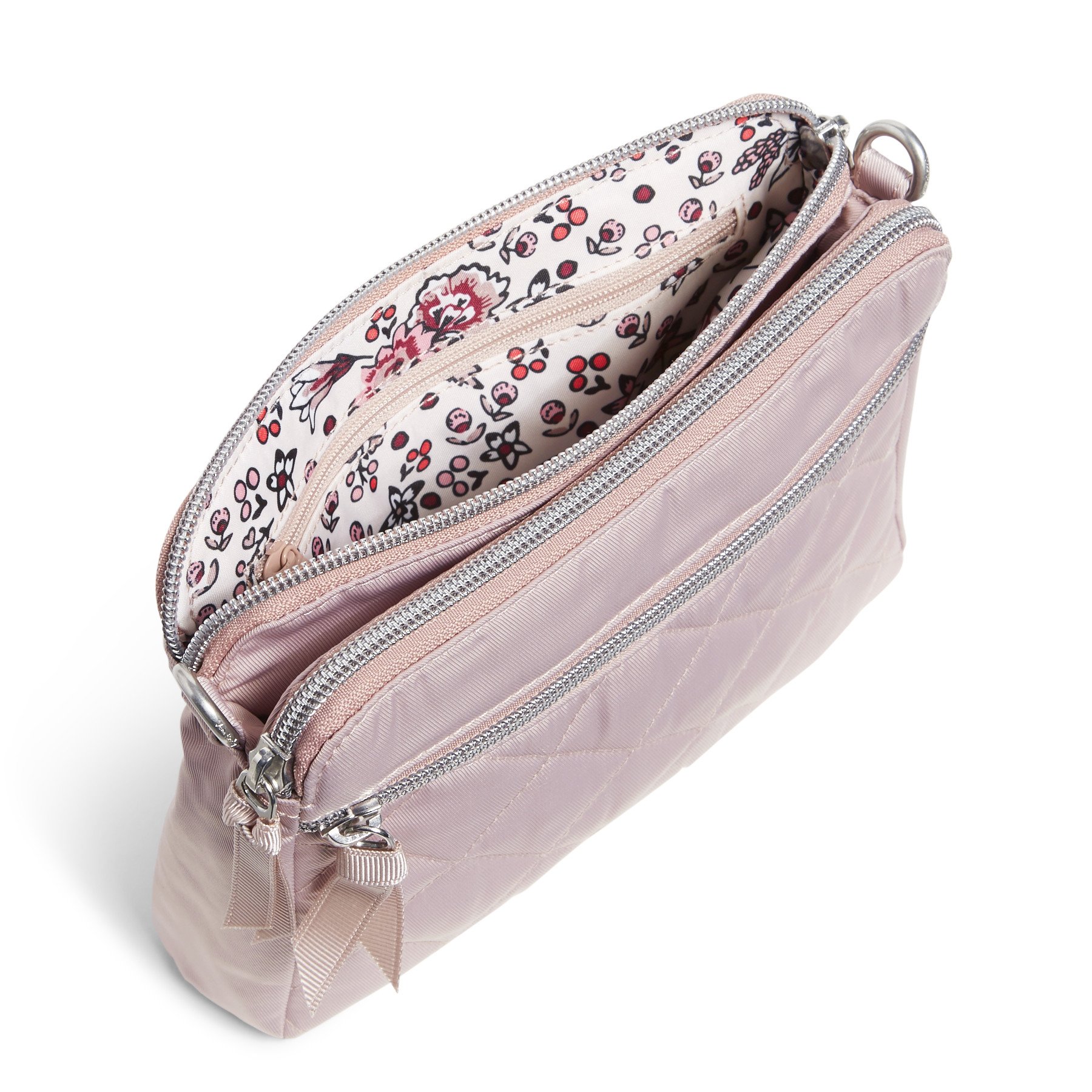 RFID Medium Triple Compartment Crossbody Bag