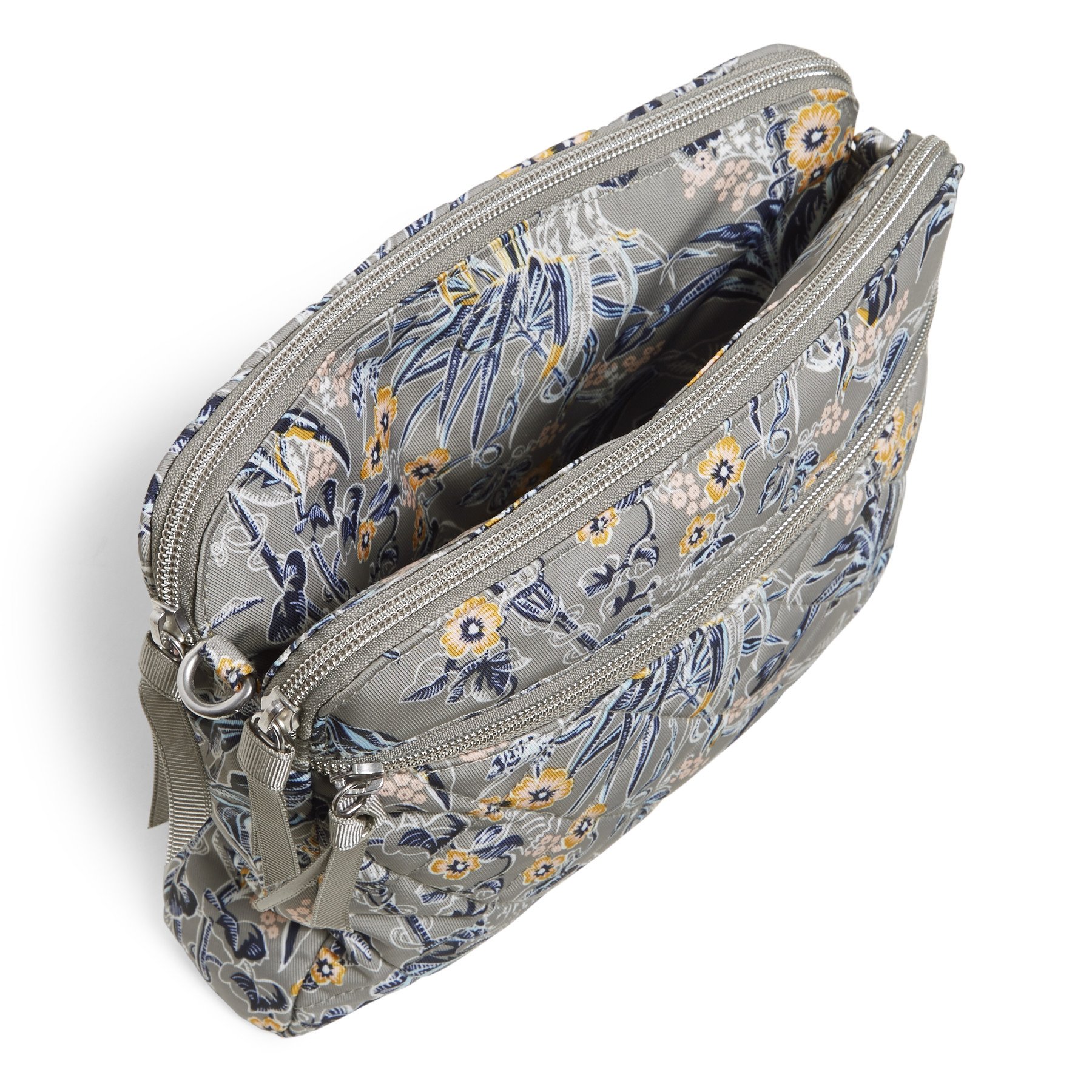 Triple Compartment Crossbody Bag