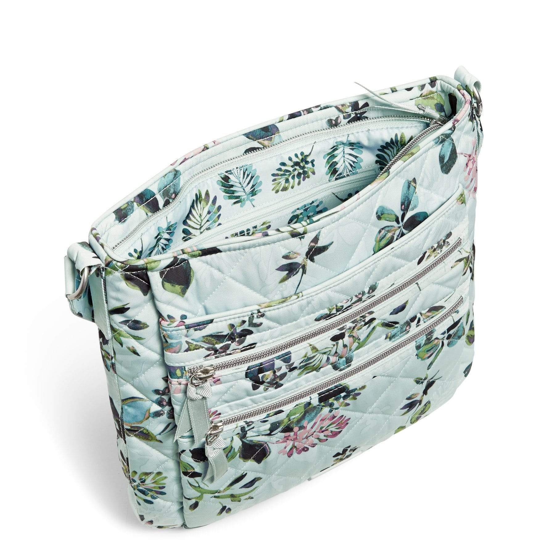 Triple Zip Hipster Crossbody Bag