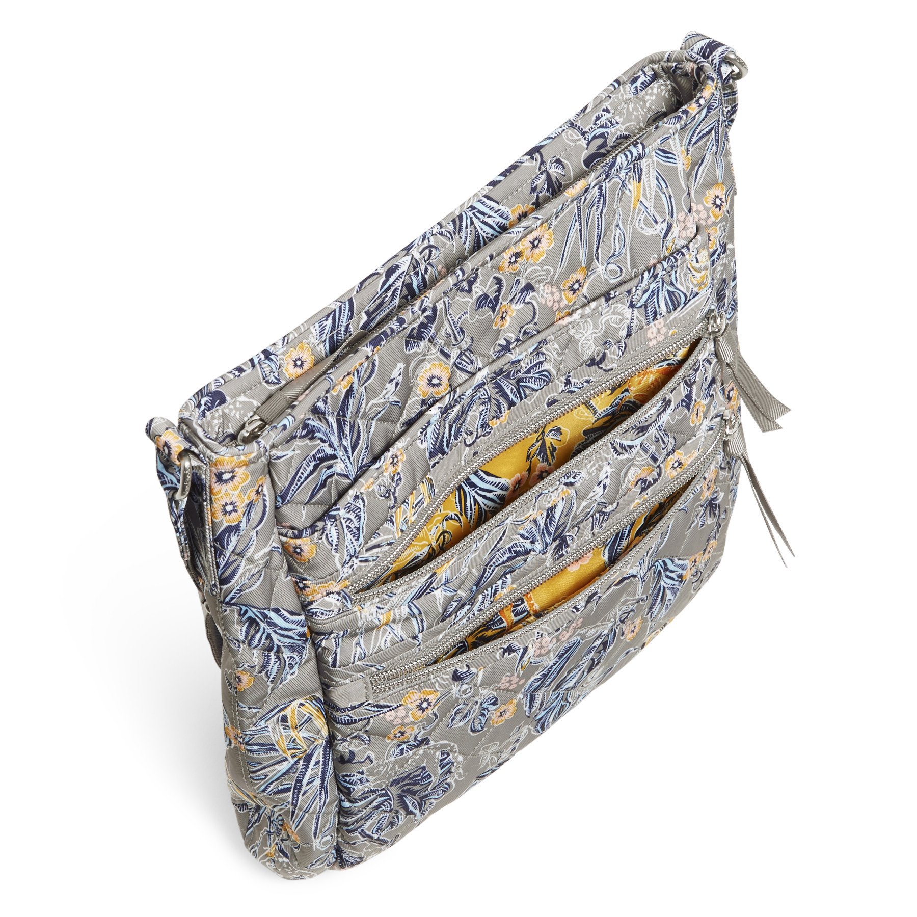 Triple Zip Hipster Crossbody Bag