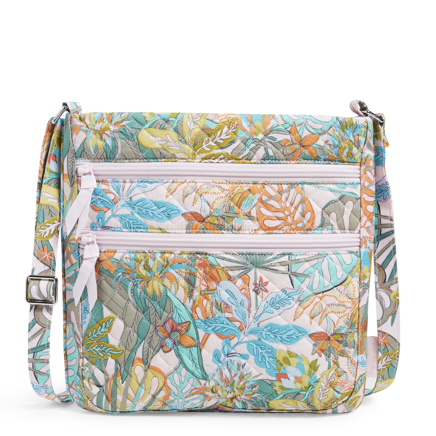 Triple Zip Hipster Crossbody Bag