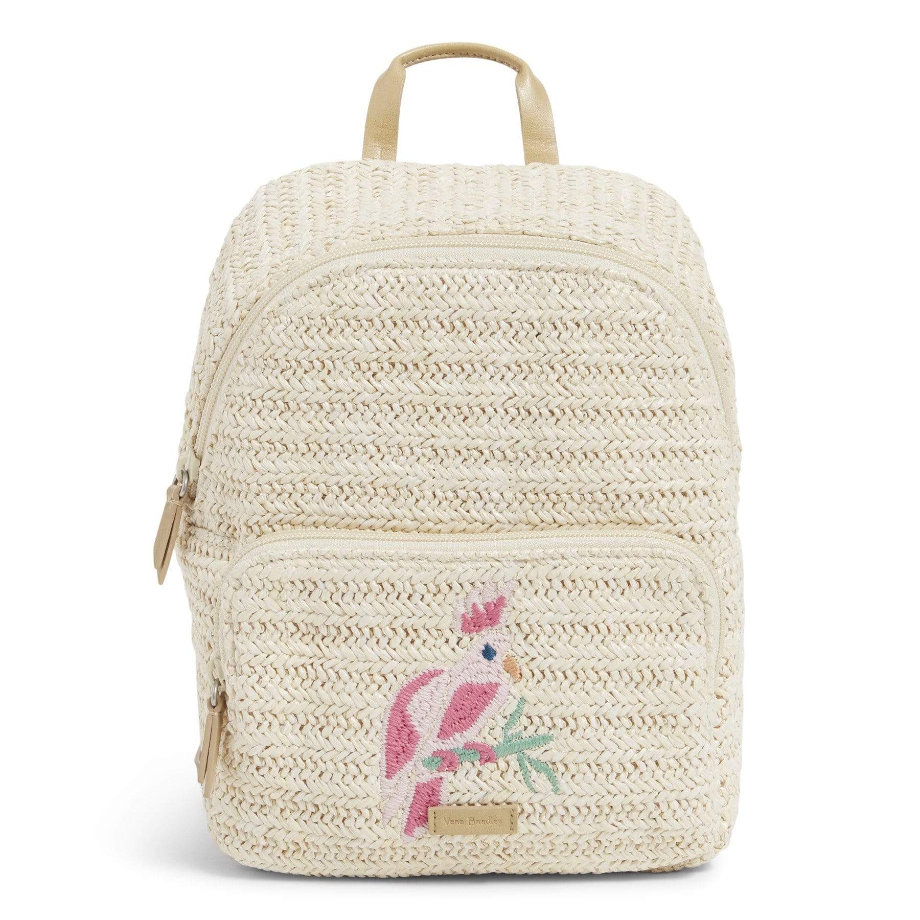 Straw Mini Convertible Backpack