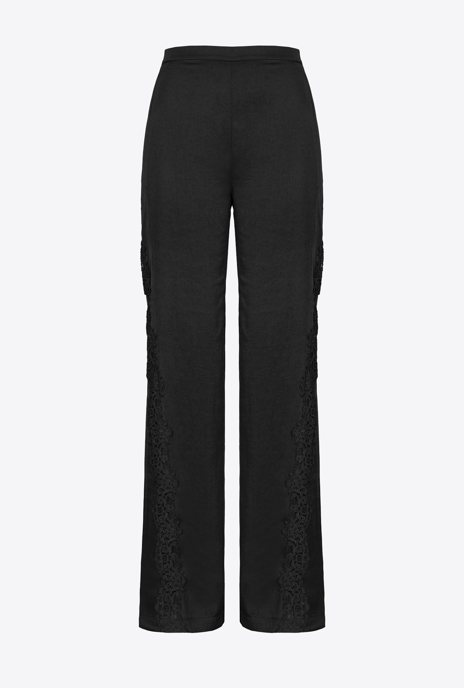 Satin and lace trousers