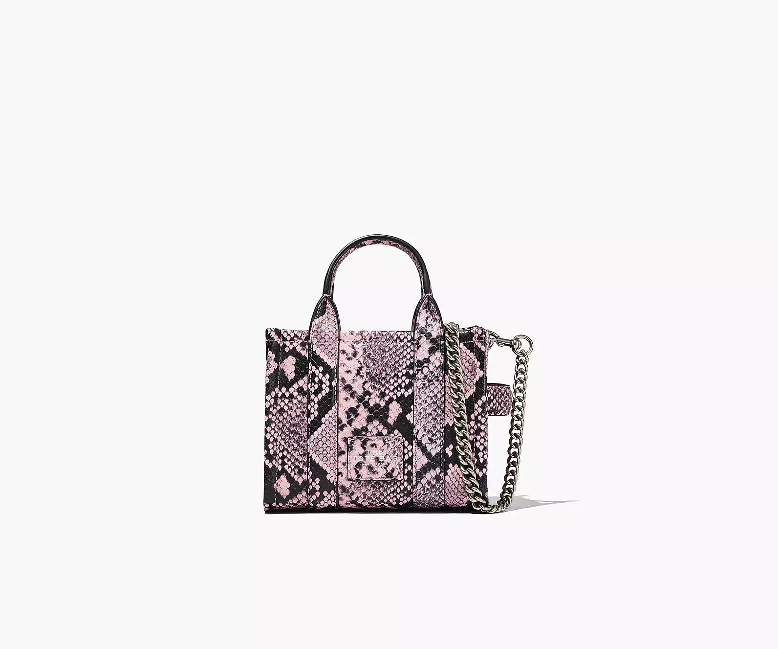 THE SNAKE-EMBOSSED MICRO TOTE BAG