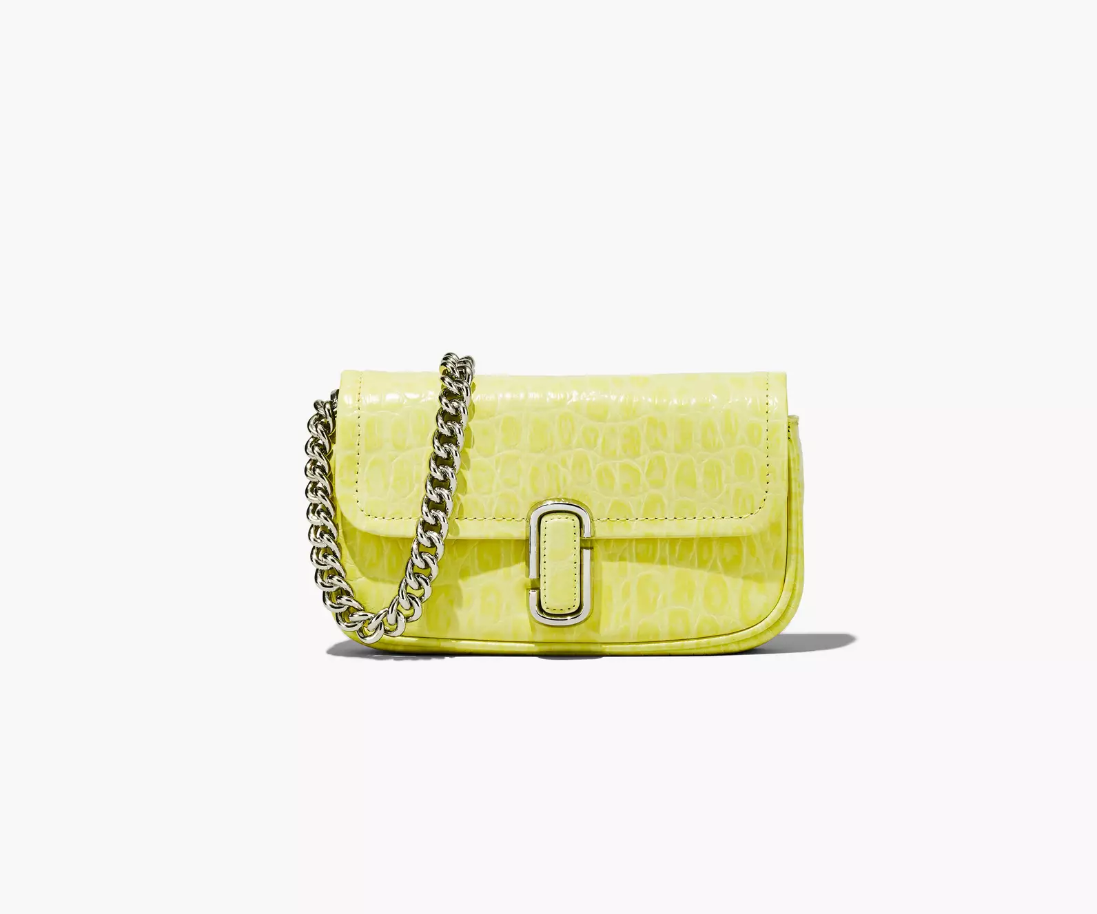 THE CROC-EMBOSSED J MARC MINI SHOULDER BAG