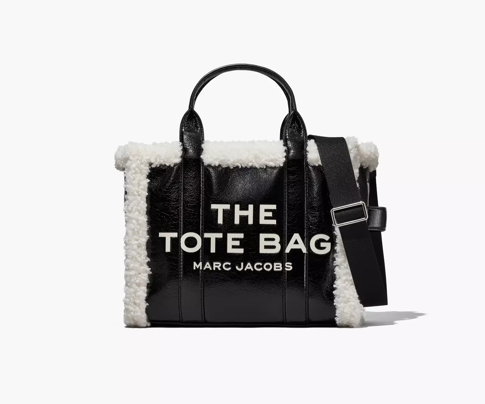 THE CRINKLE LEATHER MEDIUM TOTE BAG