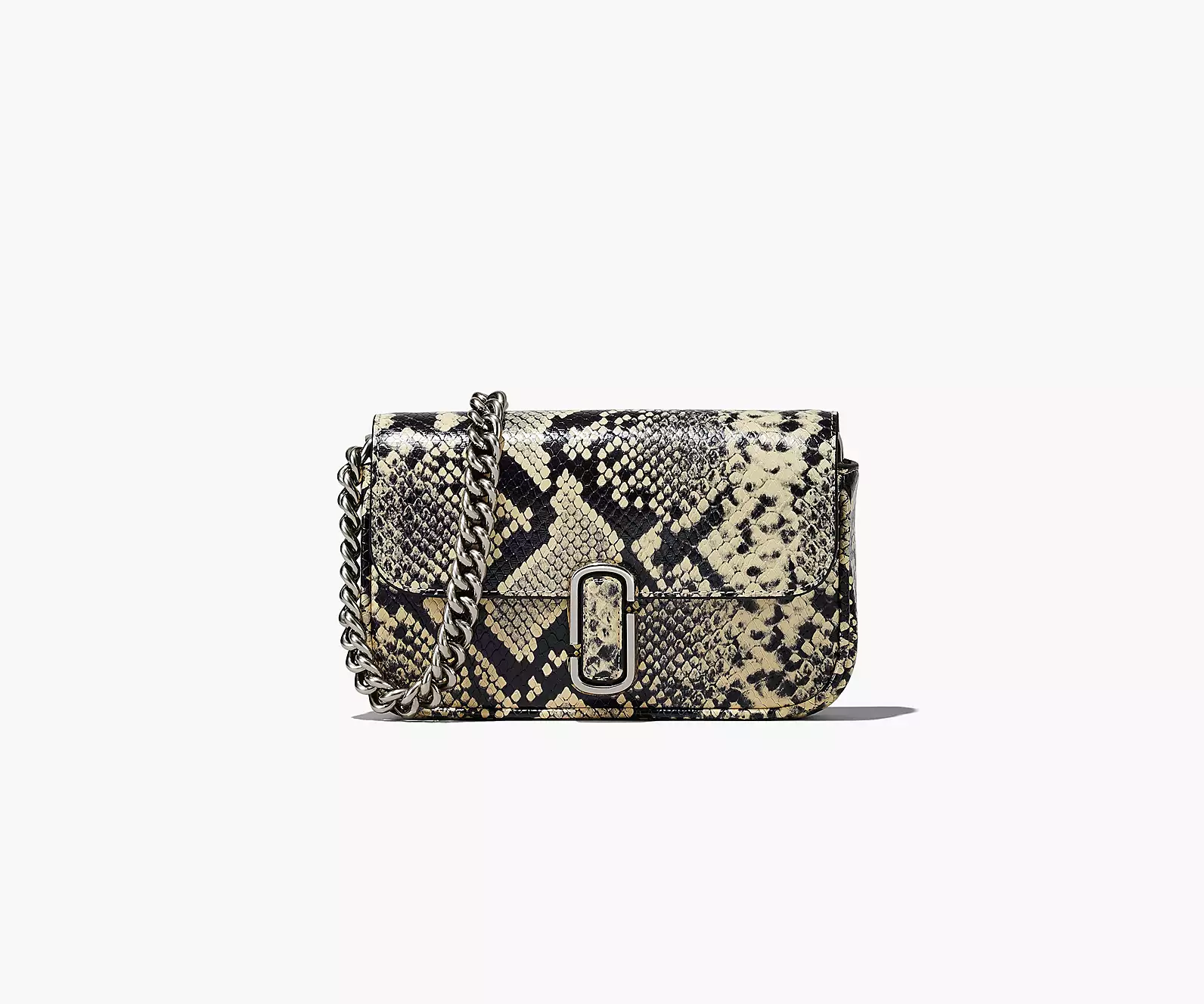 THE SNAKE-EMBOSSED J MARC MINI SHOULDER BAG